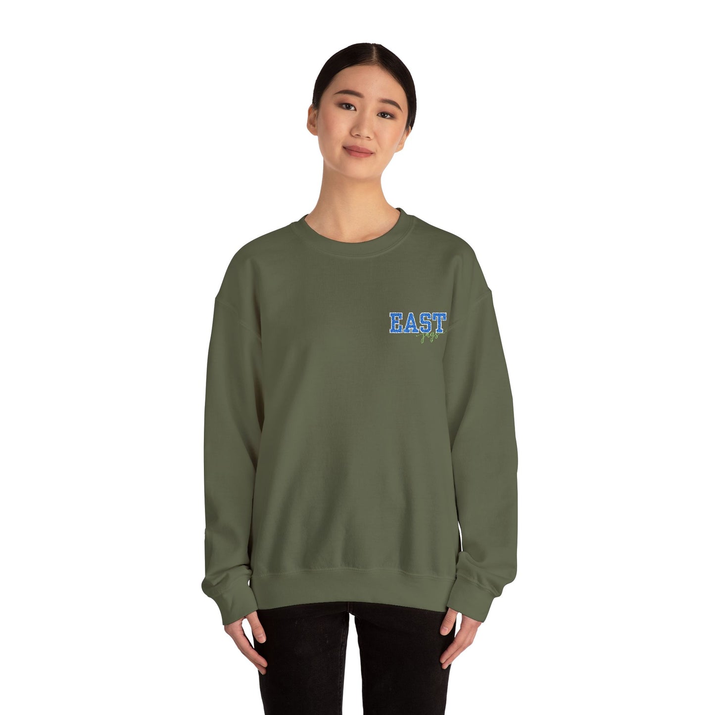East Jessamine Jags Crewneck Sweatshirt | Unisex Pullover -- Embroidered