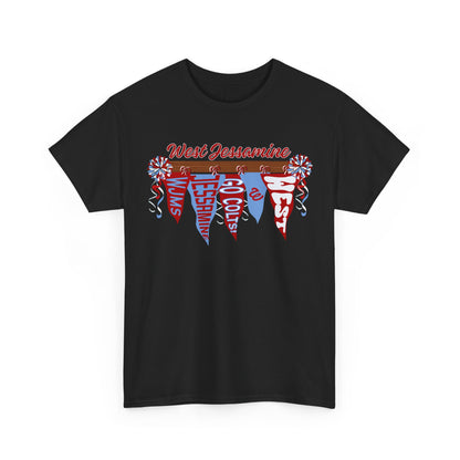 West Jessamine Pennant Flag Colts Cheer Pom - Unisex Shirt
