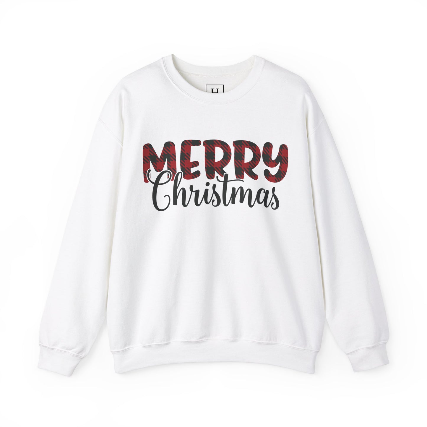 Merry Christmas Plaid Sweater