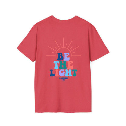 be the light christian bible blue (front and back)