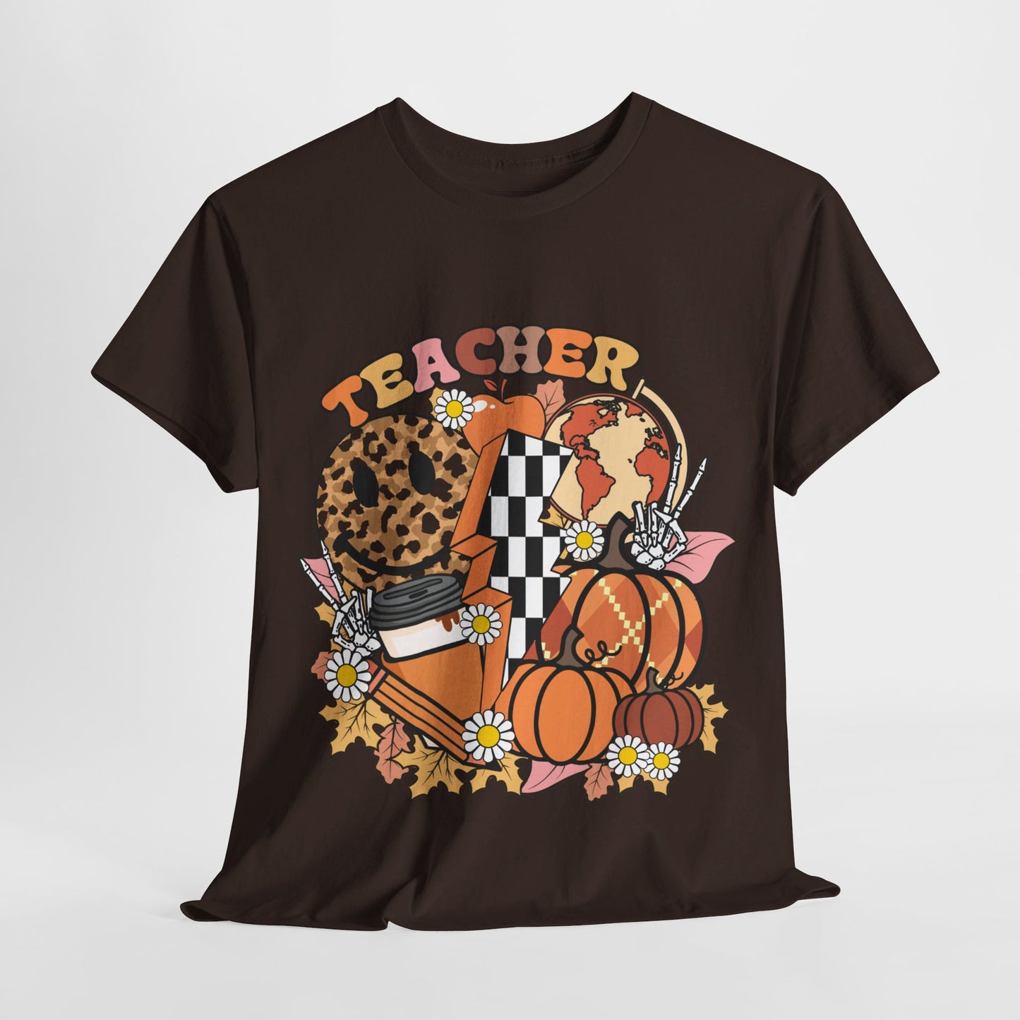 Fall Retro Teacher T-Shirt