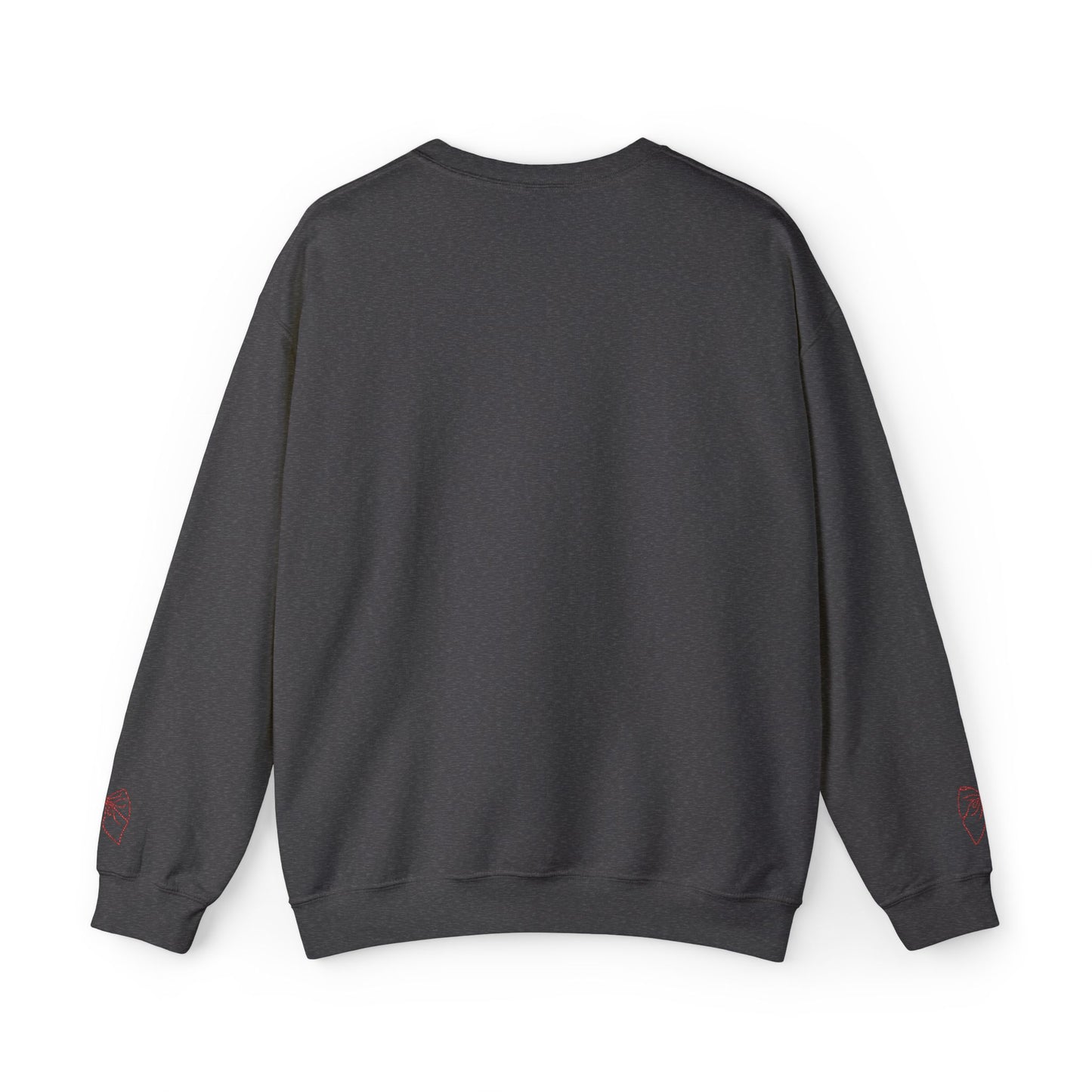 Valentine Heart 'Diet Coke' with Red Bows on Left & Right Sleeves Crewneck Sweatshirt -Embroidered