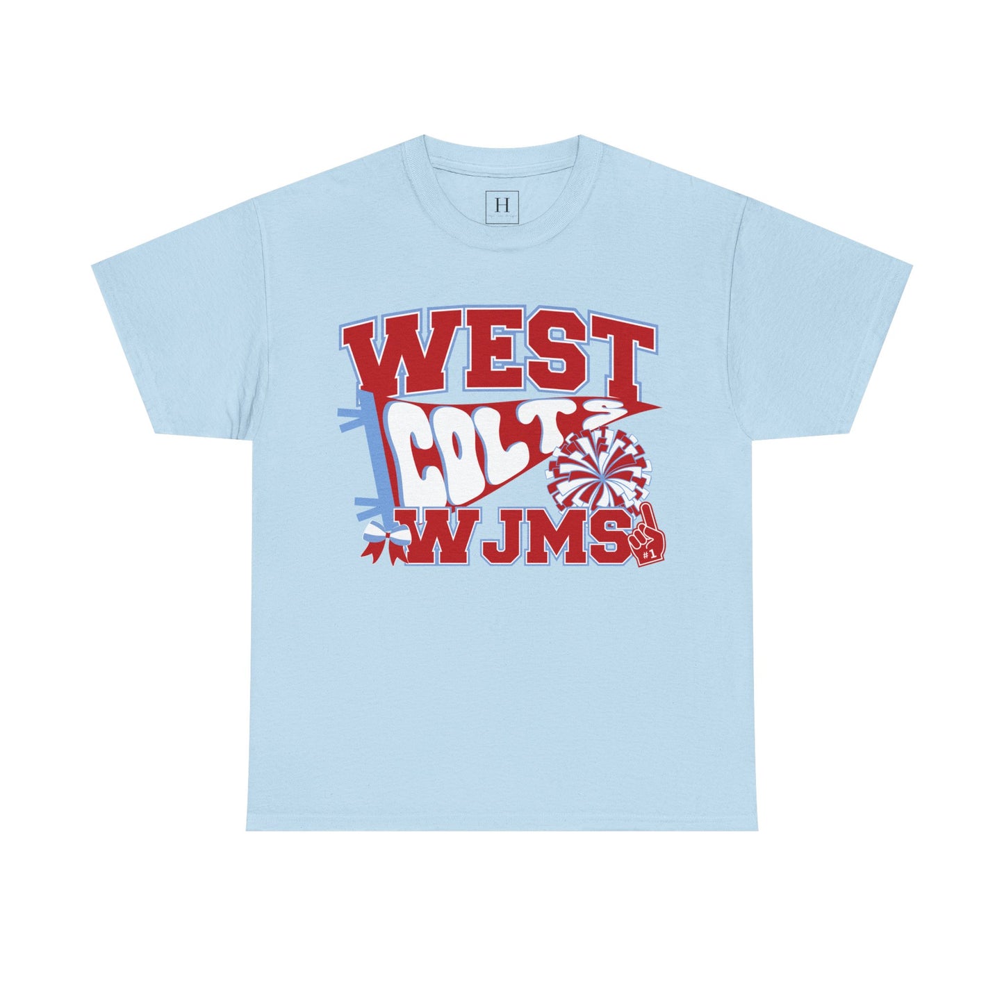 West Jessamine WJMS Colts Fan Tee —  Front & Back Unisex Tee