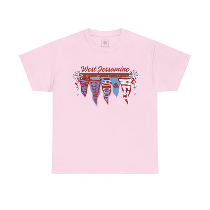 WJMS : West Jessamine Pennant Flags - Unisex Shirt