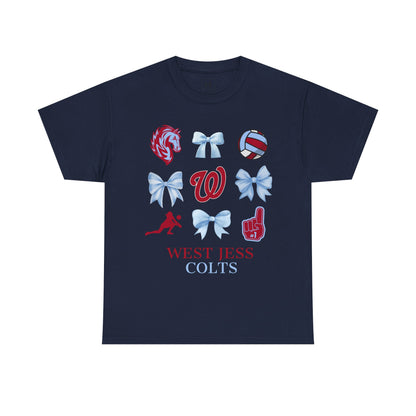 Volleyball Coquette Bows Unisex Tee - West Jessamine