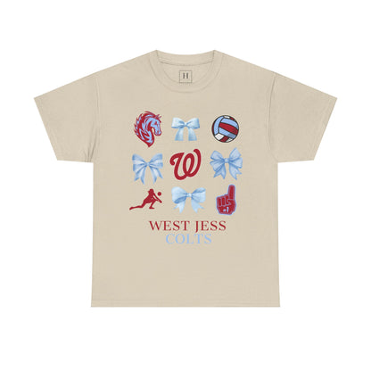 Volleyball Coquette Bows Unisex Tee - West Jessamine
