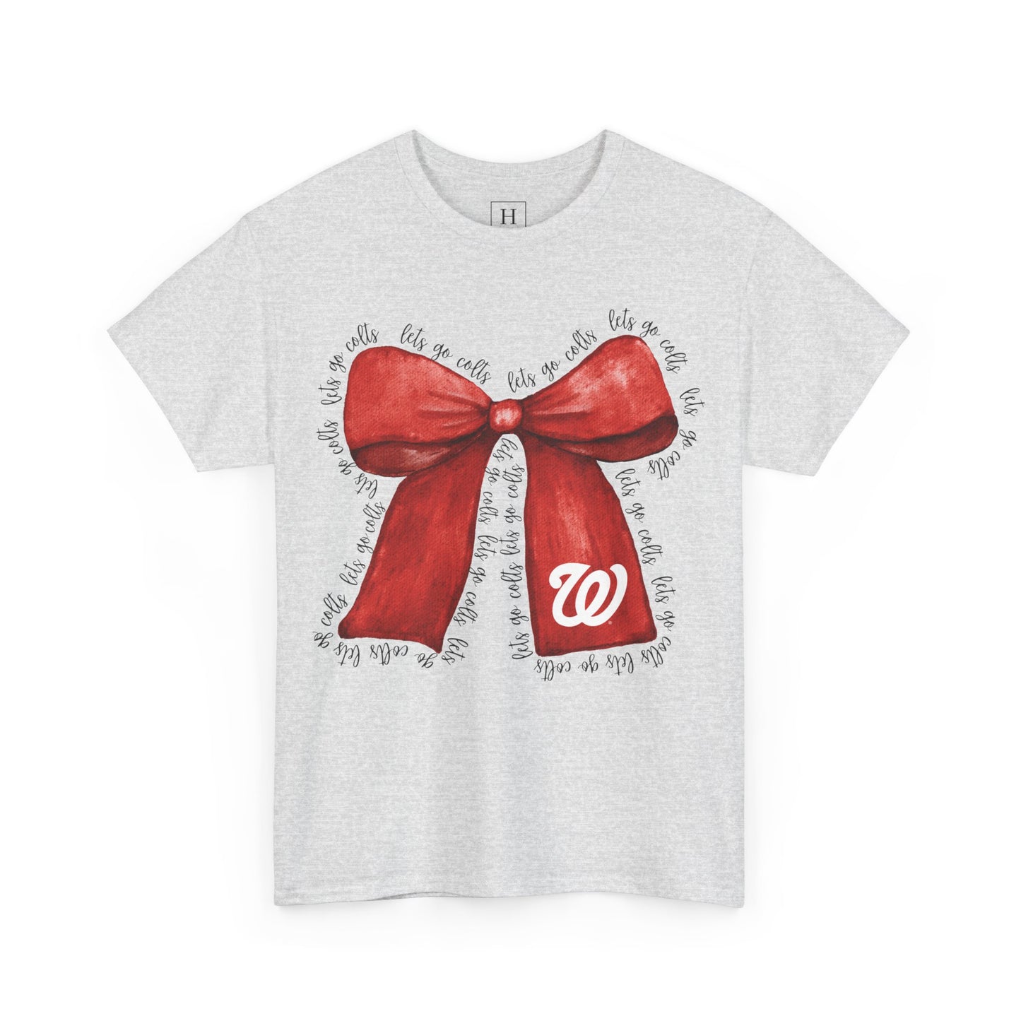 Let's Go Colts Bow - W Logo Unisex T-Shirt