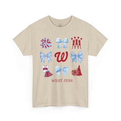 West Jessamine Colts Coquette Cheer Bows - Unisex Tee