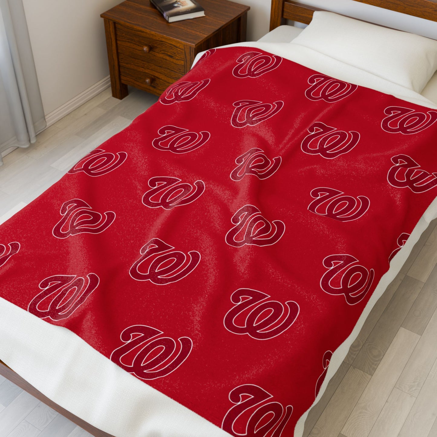 Cozy Velveteen Microfiber WEST JESSAMINE Blanket for Home Decor, Perfect for Gifting, Sports Fans, Game Day, Cozy Evenings, Home Accent