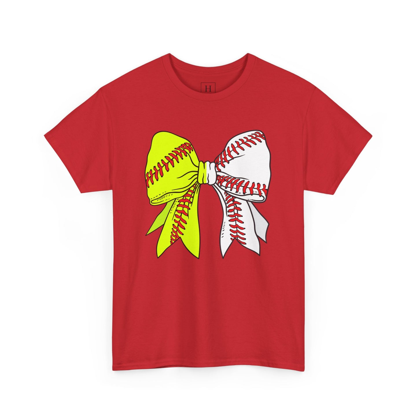 Softball Baseball Bow Unisex Tee - Sports Mama
