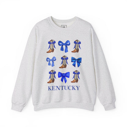 Kentucky Wildcats Coquette Cowgirl Boots & Bows Sweater