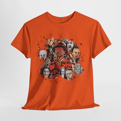 Halloween; Classic Horror Characters with Blood Splatter -- Unisex