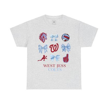 Volleyball Coquette Bows Unisex Tee - West Jessamine