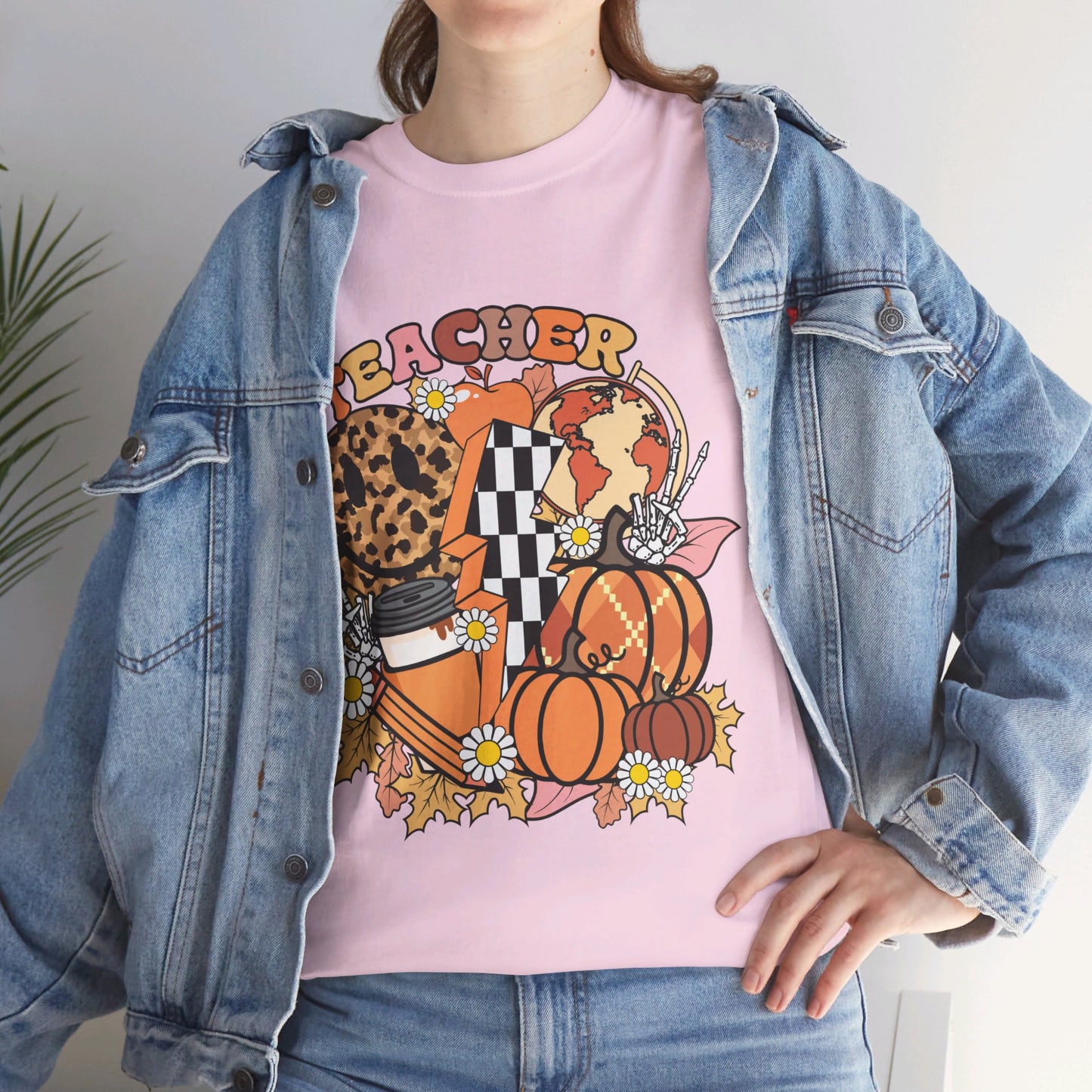 Fall Retro Teacher T-Shirt