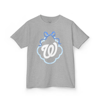 YOUTH -  W COQUETTE BLUE BOW & BORDER