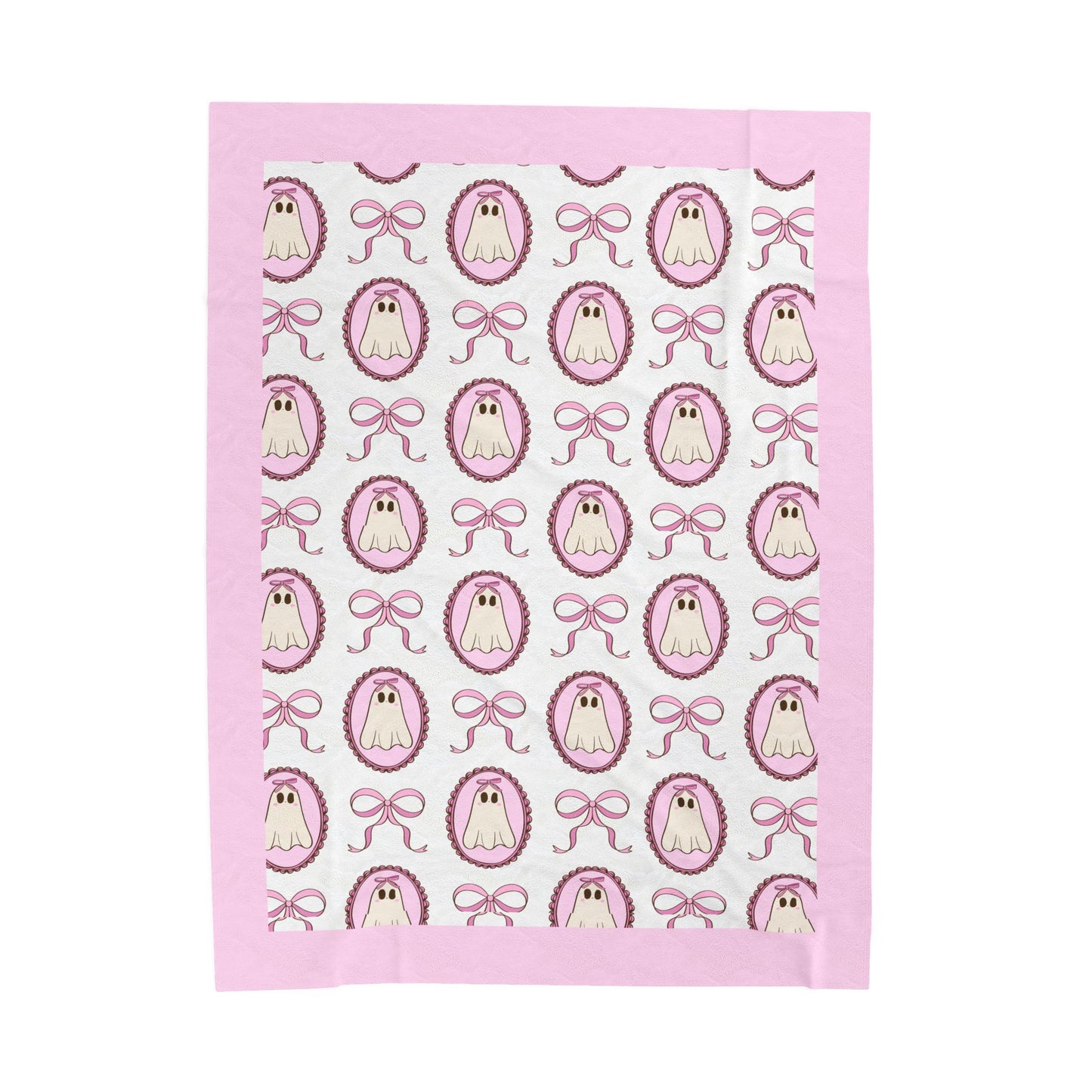 Halloween; Ghost and Bow Blanket