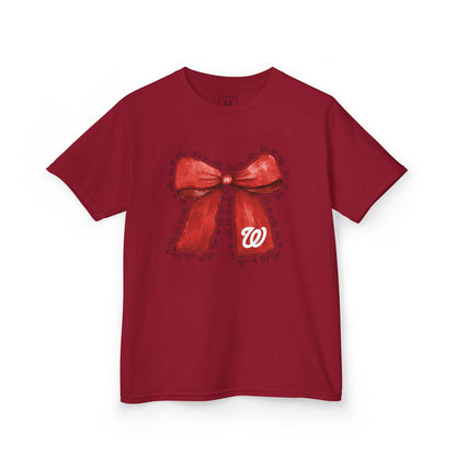 YOUTH - Let's Go Colts Bow - W Logo Unisex T-Shirt