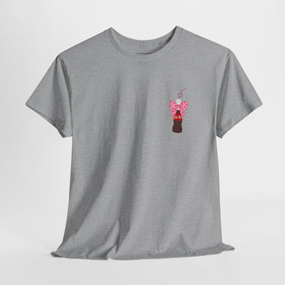 Valentines Day Coca Cola and Bows - Soda Shirt - Front & Back