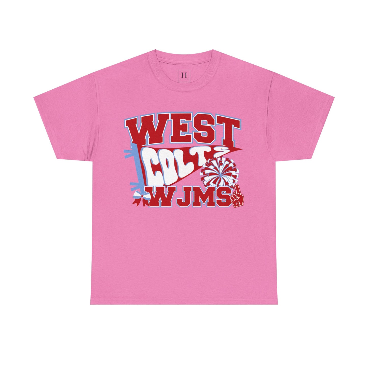 West Jessamine WJMS Colts Fan Tee —  Front & Back Unisex Tee