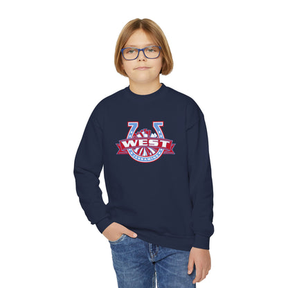 YOUTH -- West Jessamine Horseshoe Logo w/ Pom Sweatshirt