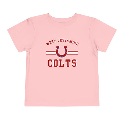 Toddler; West Jessamine Colts with Horseshoe- Unisex T-shirt