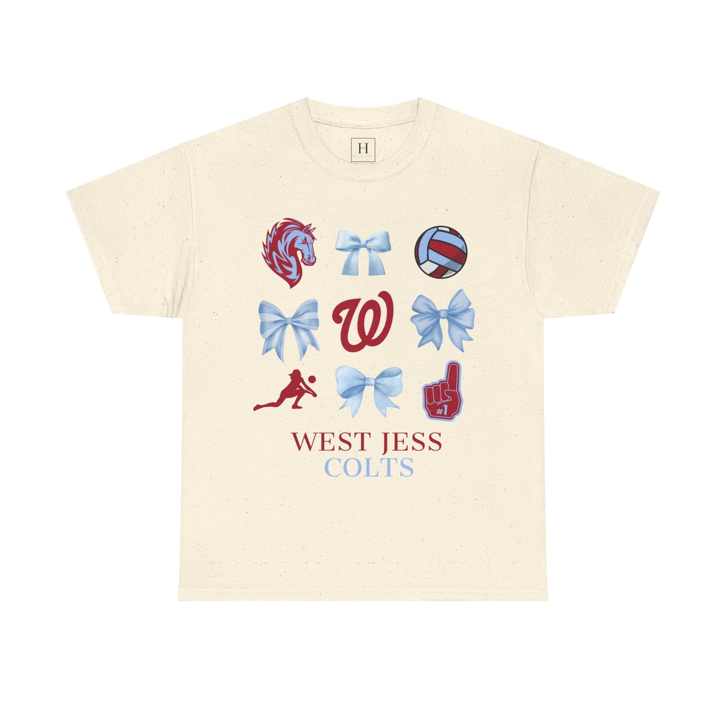 Volleyball Coquette Bows Unisex Tee - West Jessamine