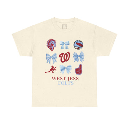 Volleyball Coquette Bows Unisex Tee - West Jessamine
