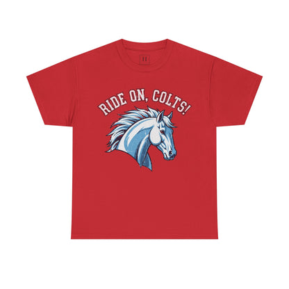 T-Shirt -RIDE ON COLTS - West Jessamine Unisex Tee