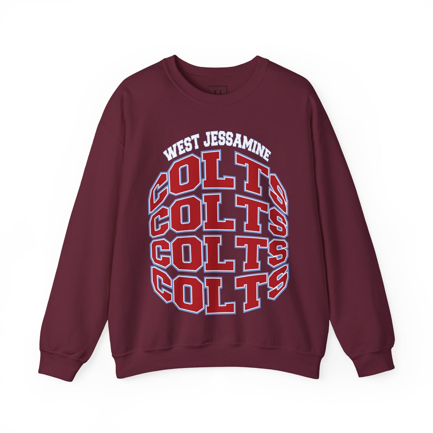 West Jessamine Colts Crewneck Sweatshirt — School Spirit Pride - Unisex