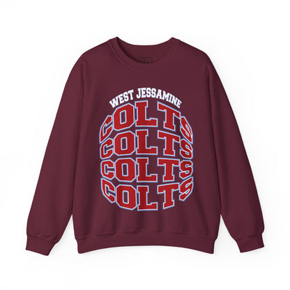 West Jessamine Colts Crewneck Sweatshirt — School Spirit Pride - Unisex