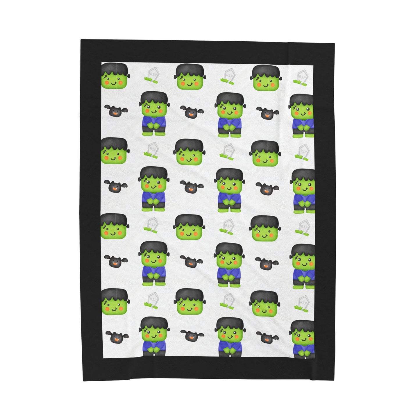 Halloween; Frankenstein & Bats Blanket