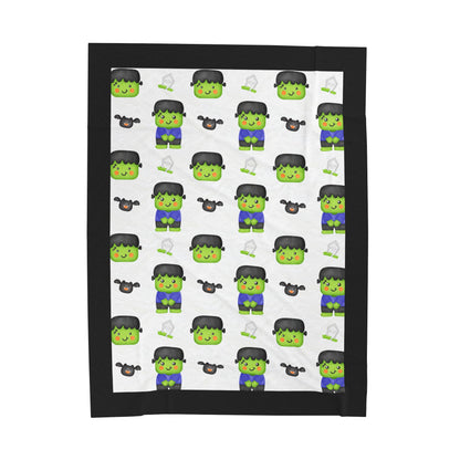 Halloween; Frankenstein & Bats Blanket