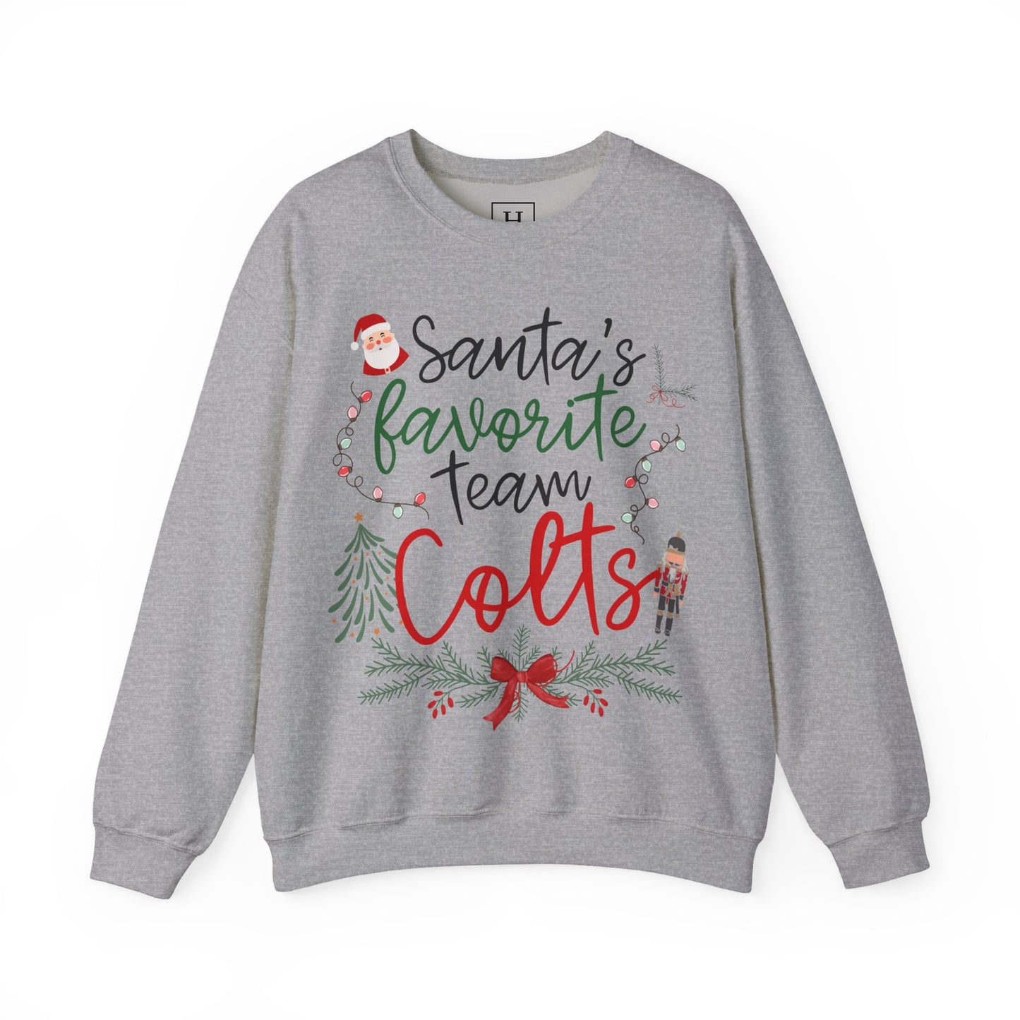 Santa's Favorite Team - COLTS - Christmas Sweatshirt - Unisex