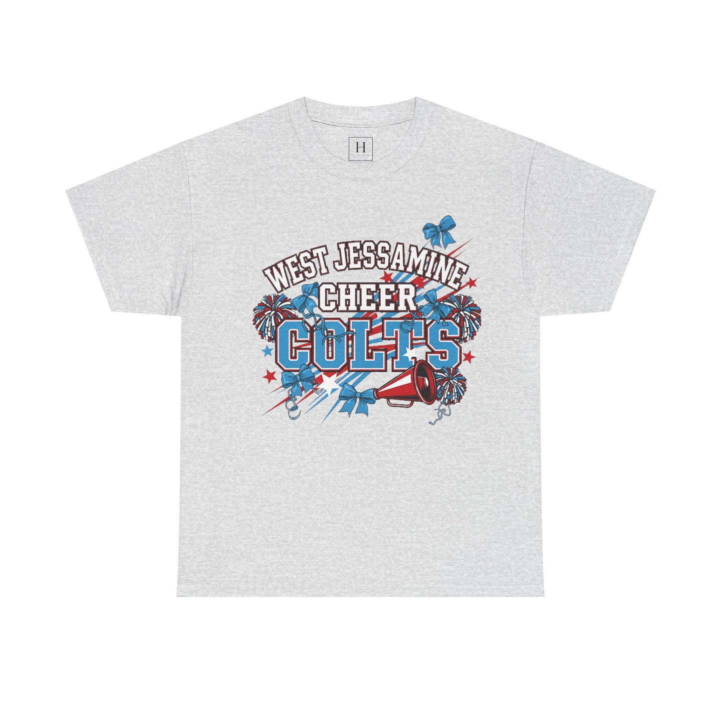 West Jessamine Cheer COLTS - Poms, Bows, Stars - Unisex Shirt