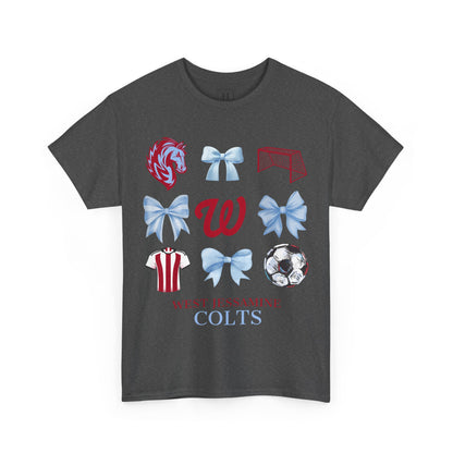 Copy of West Jessamine Colts Coquette Soccer Bows - Unisex Tee
