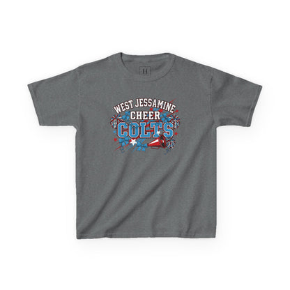 YOUTH - - West Jessamine Cheer COLTS - Poms, Bows, Stars - Unisex Shirt