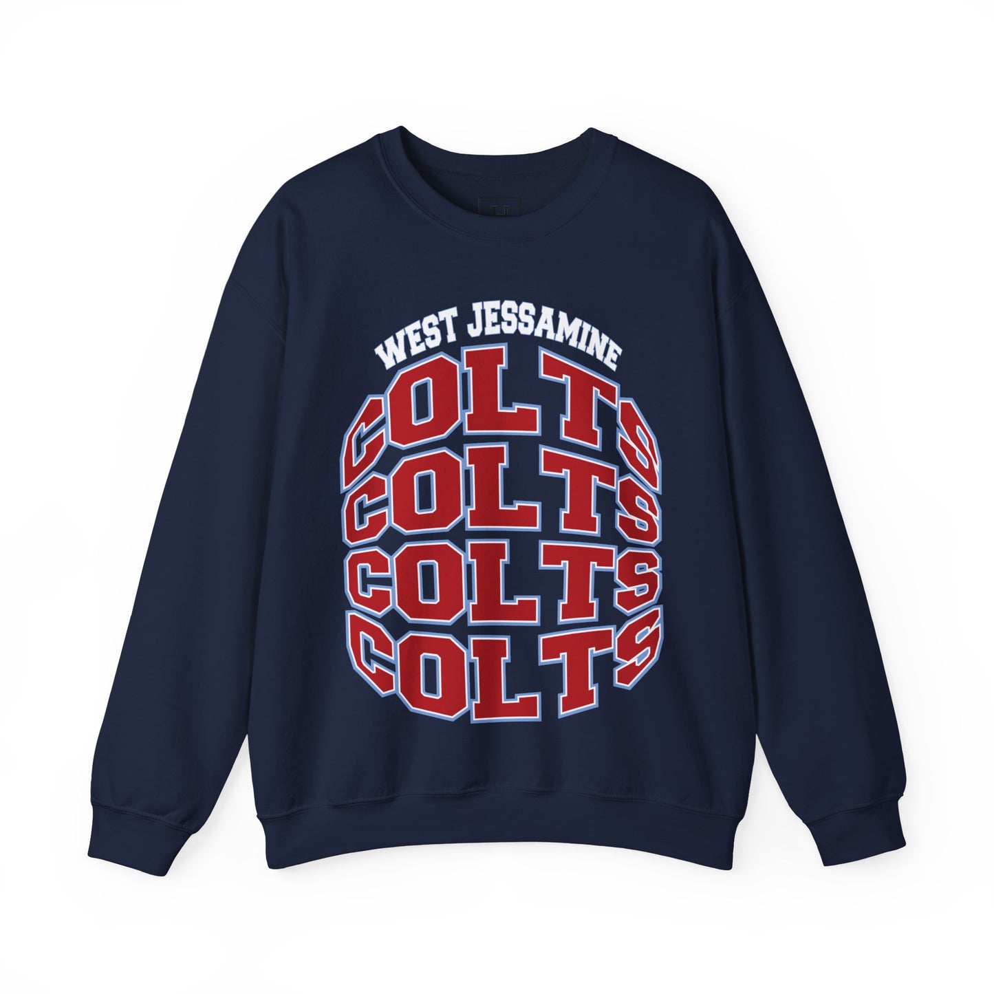 West Jessamine Colts Crewneck Sweatshirt — School Spirit Pride - Unisex