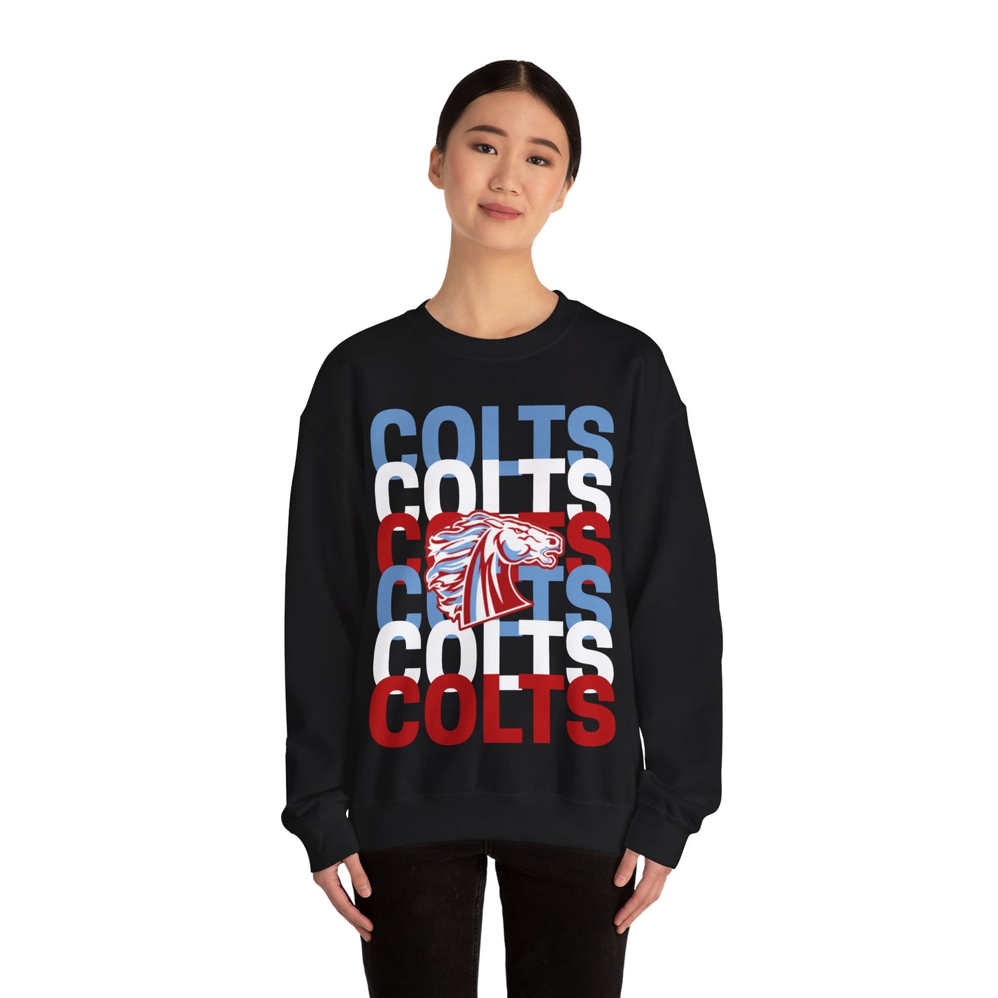 COLTS with Horse Logo - Christmas Sweatshirt - Unisex