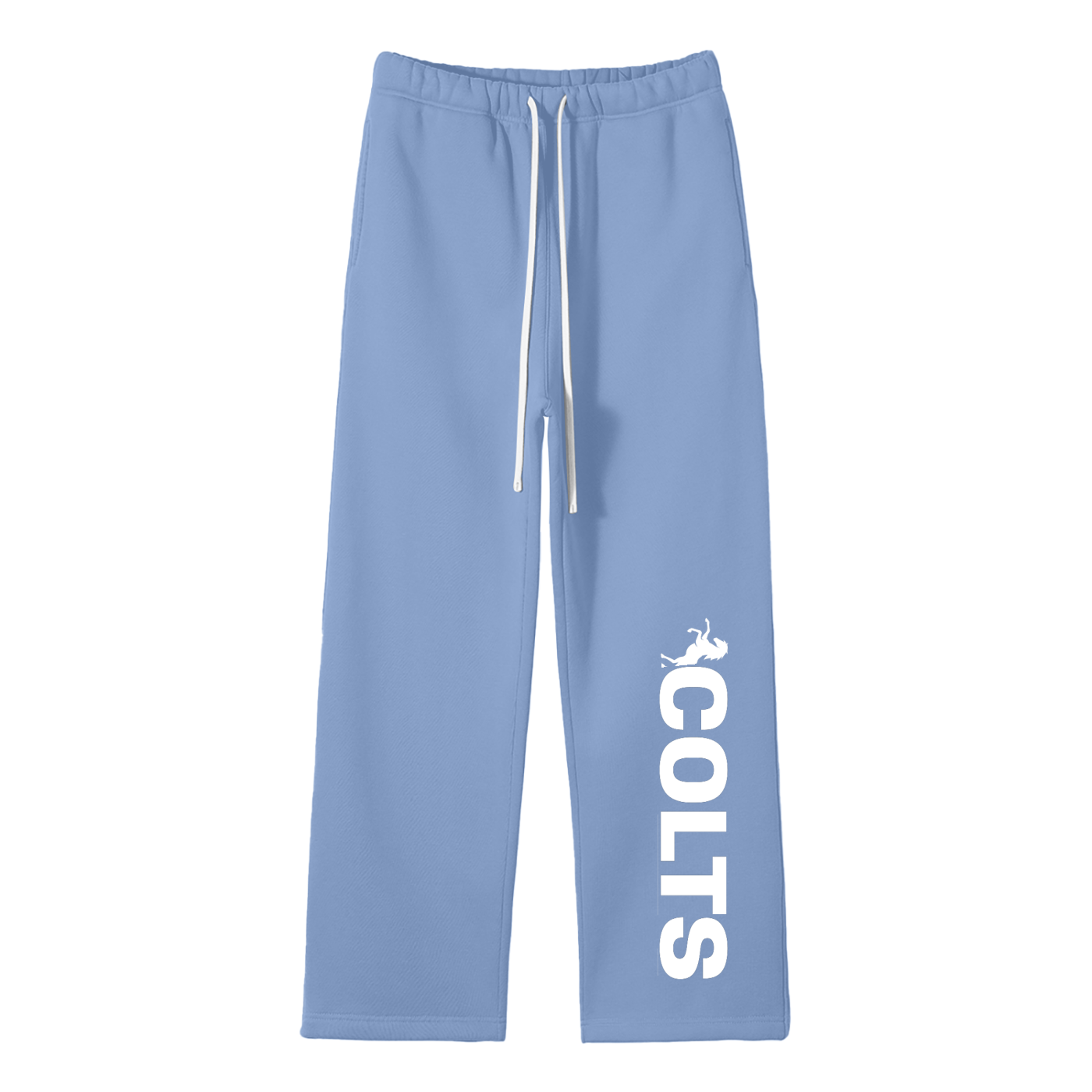 West Jessamine; COLTS with Horse - Unisex Solid Color Fleece Straight Leg Pants