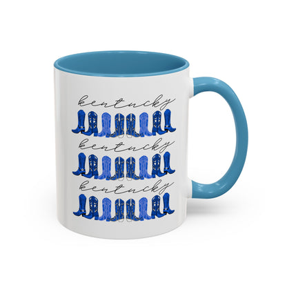 Kentucky cowgirl boots UK Blue Coffee Mug, 11oz