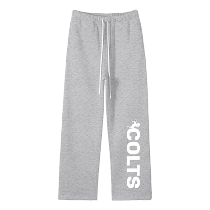West Jessamine; COLTS with Horse - Unisex Solid Color Fleece Straight Leg Pants