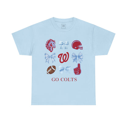 Coquette Football & Bows Unisex Tee - West Jessamine