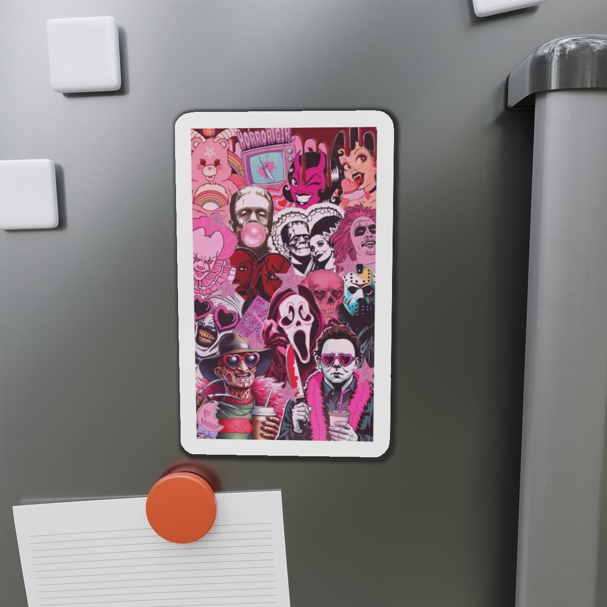 HALLOWEEN Chic Die-Cut Magnets for Home Decor, Stylish Refrigerator Magnet, Personalized Office Decor, Custom Gift Idea, Modern Home Accessories