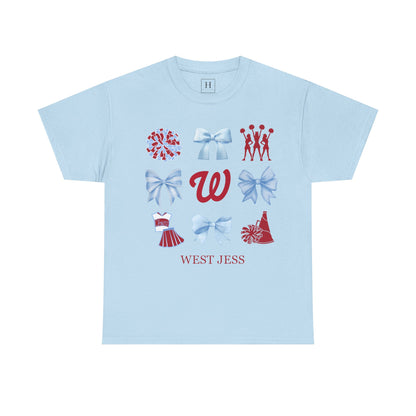 West Jessamine Colts Coquette Cheer Bows - Unisex Tee