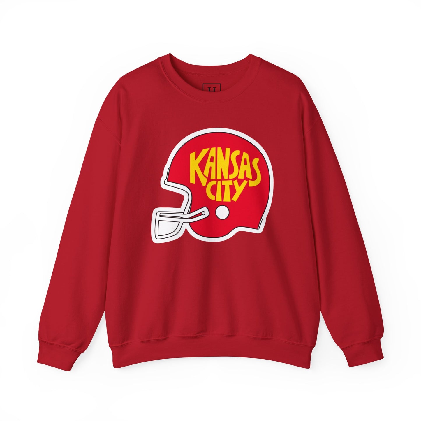 Game Day KS Chiefs Football Helmet - Unisex Sweatshirt