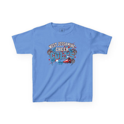 YOUTH - - West Jessamine Cheer COLTS - Poms, Bows, Stars - Unisex Shirt