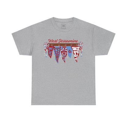 West Jessamine Pennant Flag Colts Cheer Pom - Unisex Shirt