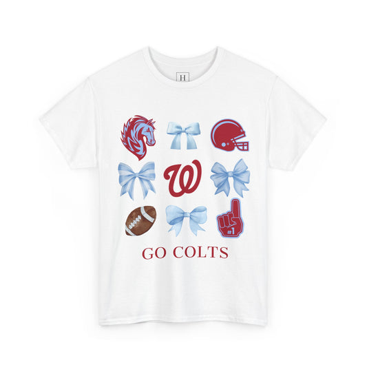 Coquette Football & Bows Unisex Tee - West Jessamine