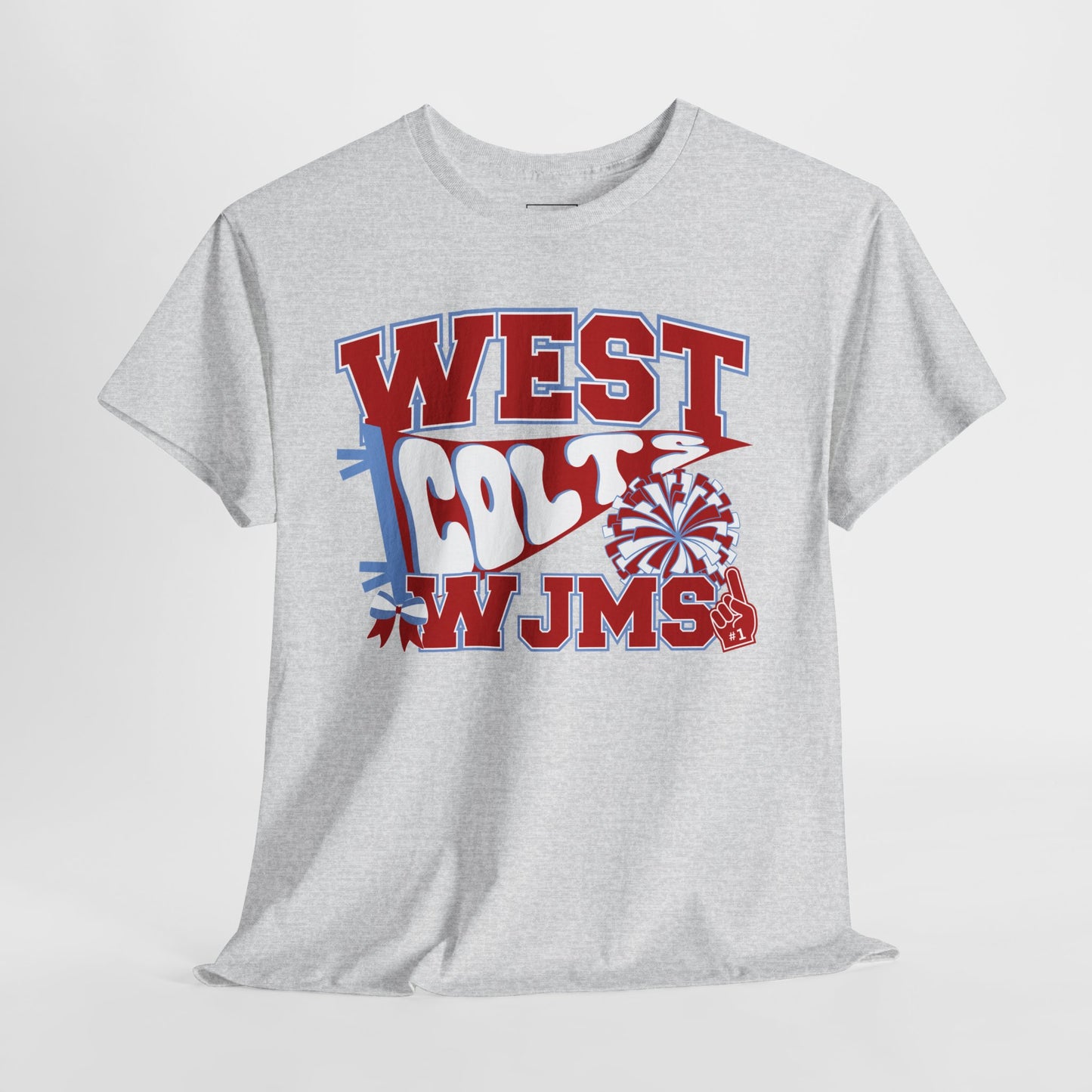 West Jessamine WJMS Colts Fan Tee —  Front & Back Unisex Tee