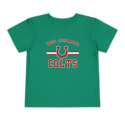 Toddler; West Jessamine Colts with Horseshoe- Unisex T-shirt